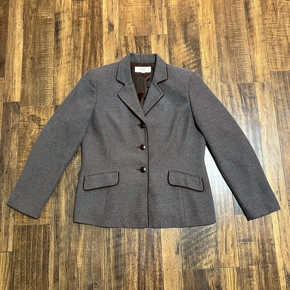 Le Suit Jackets & Blazers - Blue/Brown Le Suit Blazer Jacket